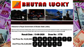 What Bhutanlucky.com website looked like in 2020 (3 years ago)