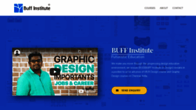 What Buffinstituteofdesign.com website looked like in 2020 (3 years ago)
