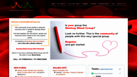 What Bombaybloodgroup.org website looked like in 2020 (3 years ago)