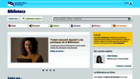 What Biblioteca.uoc.edu website looked like in 2020 (3 years ago)