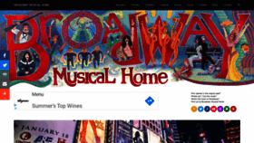 What Broadwaymusicalhome.com website looked like in 2020 (3 years ago)