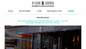 What Bistroburger.fr website looked like in 2020 (3 years ago)
