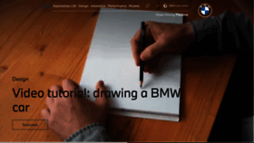 What Bmw.com website looked like in 2020 (3 years ago)