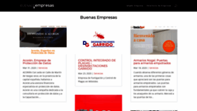 What Buenasempresas.com website looked like in 2020 (3 years ago)