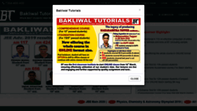 What Bakliwaltutorialsiit.com website looked like in 2020 (3 years ago)