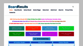 What Boardresults.net website looked like in 2020 (3 years ago)
