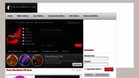 What Blackbeats.fm website looked like in 2020 (3 years ago)