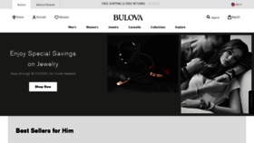 What Bulova.com website looked like in 2020 (3 years ago)
