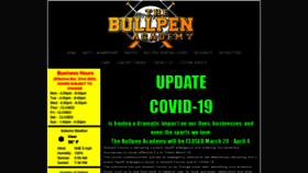 What Bullpenacademy.com website looked like in 2020 (3 years ago)