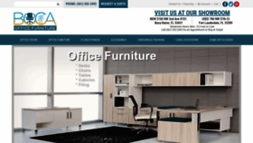What Bocaofficefurniture.com website looked like in 2020 (3 years ago)