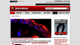 What Bikeman.com website looked like in 2020 (3 years ago)