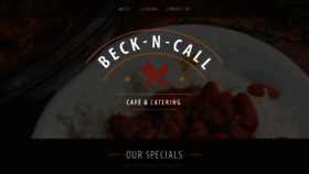 What Beckncallcafe.com website looked like in 2020 (3 years ago)