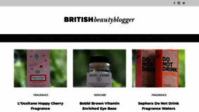 What Britishbeautyblogger.com website looked like in 2020 (3 years ago)