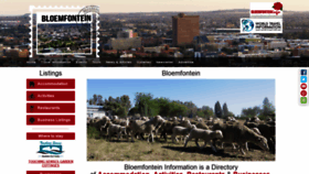 What Bloemfontein-information.co.za website looked like in 2020 (3 years ago)