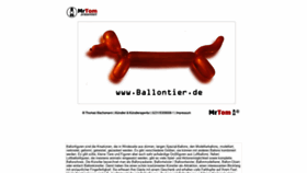 What Ballontier.de website looked like in 2020 (3 years ago)