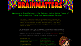 What Brainmatters.com website looked like in 2020 (5 years ago)