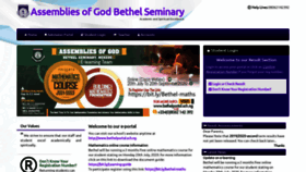What Bethelportal.sch.ng website looked like in 2020 (3 years ago)