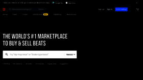 What Beatstars.com website looked like in 2020 (3 years ago)