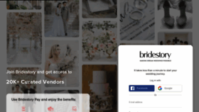 What Bridestory.com website looked like in 2020 (3 years ago)