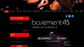 What Basement45.co.uk website looked like in 2020 (3 years ago)