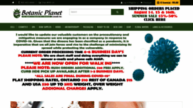 What Botanicplanet.com website looked like in 2020 (3 years ago)