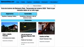 What Balnearioreta.com website looked like in 2020 (3 years ago)