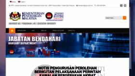 What Bendahari.upsi.edu.my website looked like in 2020 (3 years ago)