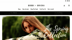 What Bobbiandbricka.com website looked like in 2020 (3 years ago)