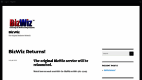 What Bizwiz.com website looked like in 2020 (3 years ago)