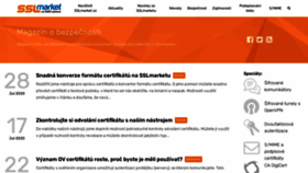 What Blog.sslmarket.cz website looked like in 2020 (3 years ago)