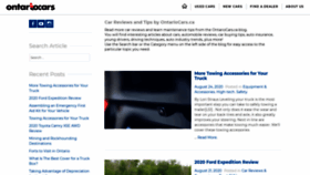 What Blog.ontariocars.ca website looked like in 2020 (4 years ago)