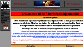 What B77-bordtennis.dk website looked like in 2020 (3 years ago)