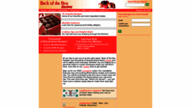 What Backofthebox.com website looked like in 2020 (3 years ago)