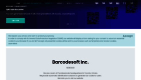 What Barcodesoft.com website looked like in 2020 (3 years ago)
