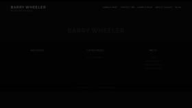 What Barrywheeler.ca website looked like in 2020 (5 years ago)