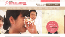 What Bridal-medical.jp website looked like in 2020 (3 years ago)