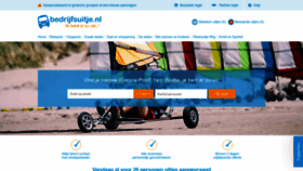 What Bedrijfsuitje.nl website looked like in 2020 (3 years ago)