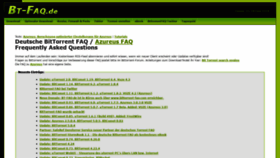 What Bittorrent-faq.de website looked like in 2020 (3 years ago)