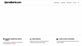 What Bjornalberts.com website looked like in 2020 (3 years ago)