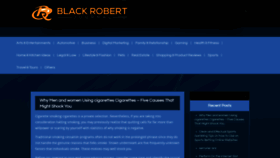What Black-robert-journal.com website looked like in 2020 (3 years ago)