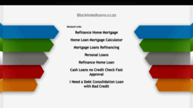 What Blacklistedloans.co.za website looked like in 2020 (3 years ago)