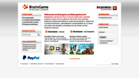 What Braingame.de website looked like in 2020 (3 years ago)