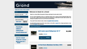 What Boatsforagrand.com website looked like in 2020 (3 years ago)
