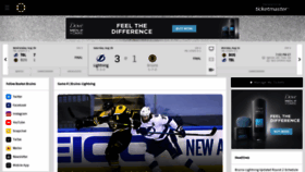What Bostonbruins.com website looked like in 2020 (3 years ago)