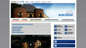What Bergheim.de website looked like in 2020 (3 years ago)