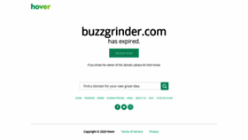 What Buzzgrinder.com website looked like in 2020 (3 years ago)