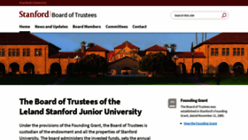 What Boardoftrustees.stanford.edu website looked like in 2020 (3 years ago)