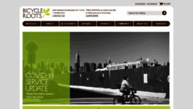 What Bicycleroots.com website looked like in 2020 (3 years ago)