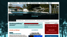 What Balingen.de website looked like in 2020 (3 years ago)