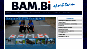What Bambi-sport.si website looked like in 2020 (3 years ago)